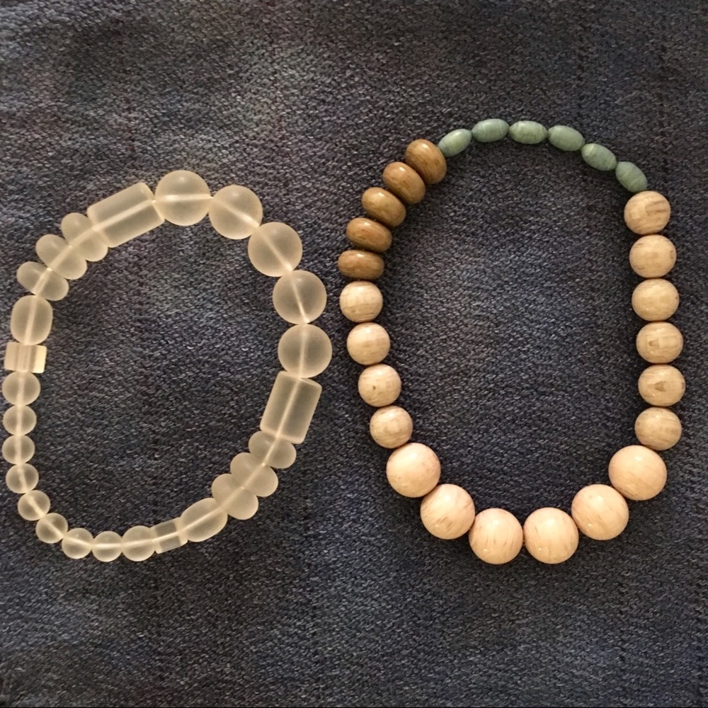 Vintage acrylic necklaces (2)